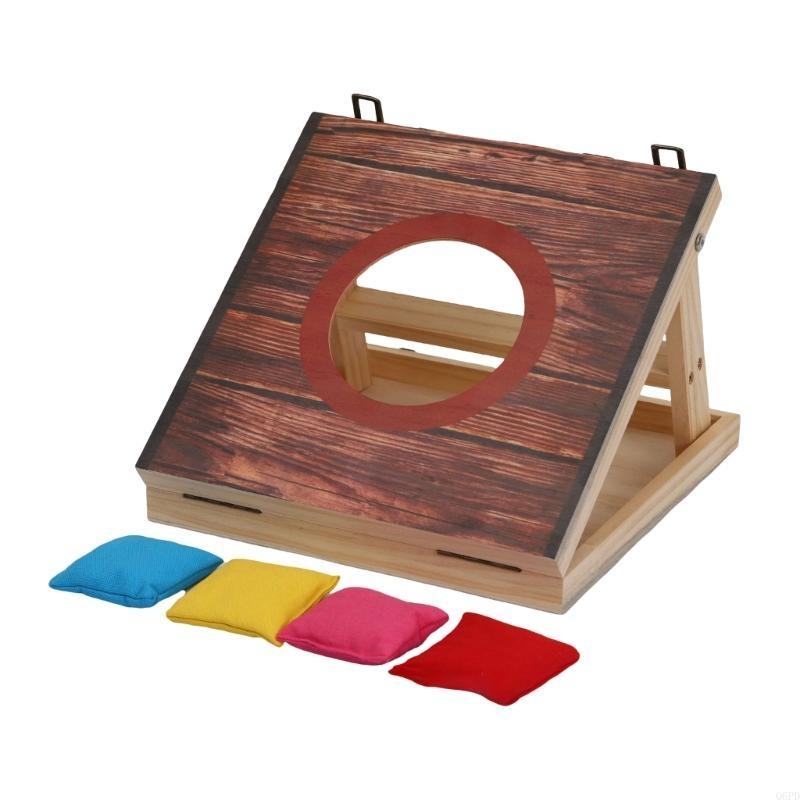 Cornhole Board Set - Ensemble cornholes portables avec 4 poufs
