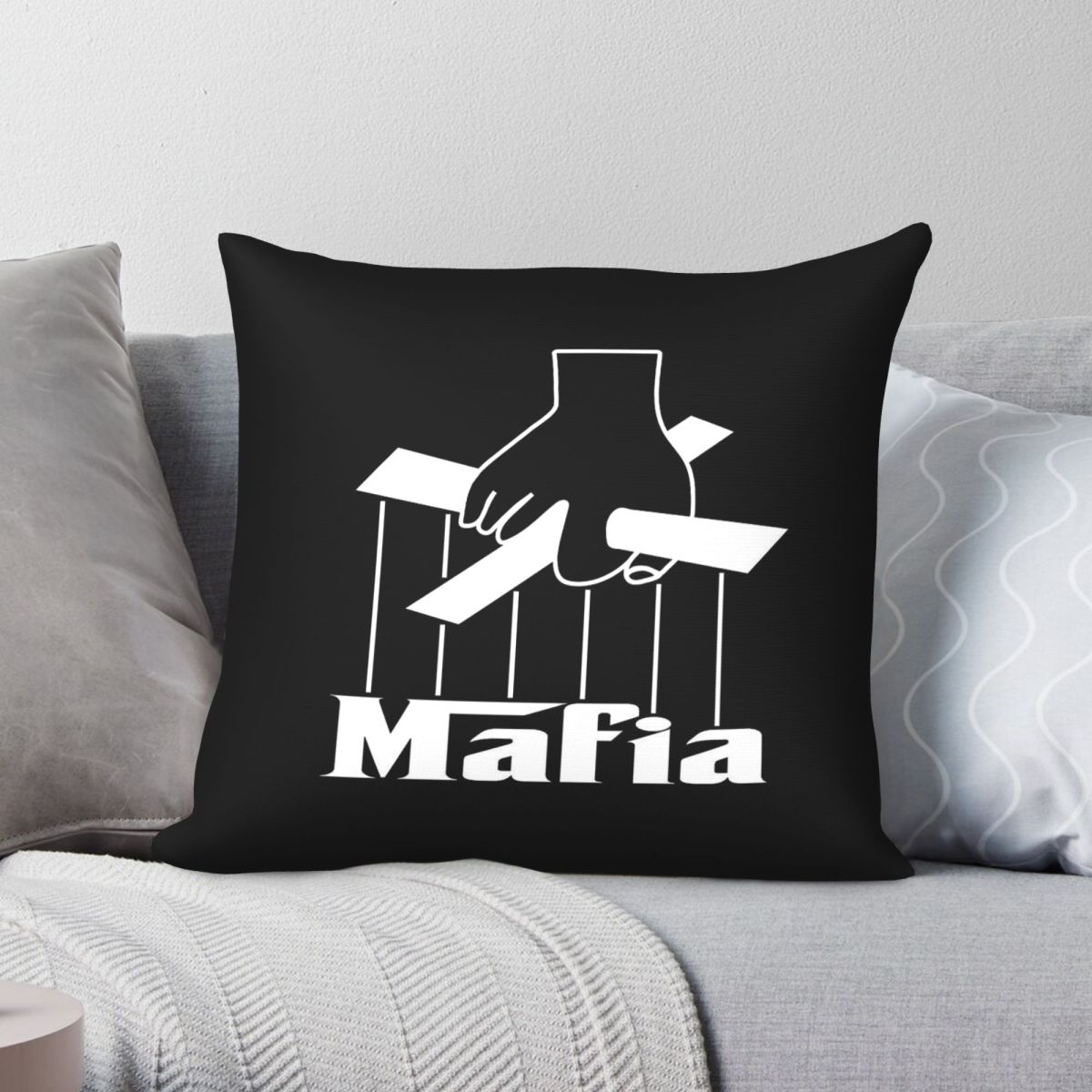 Party Games Mafia - Housse de coussin carrée Mafia Party