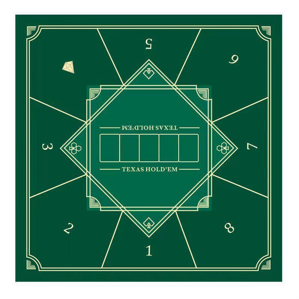 Party Games Board Game - Tapis de poker Texas Hold'em épaissi,