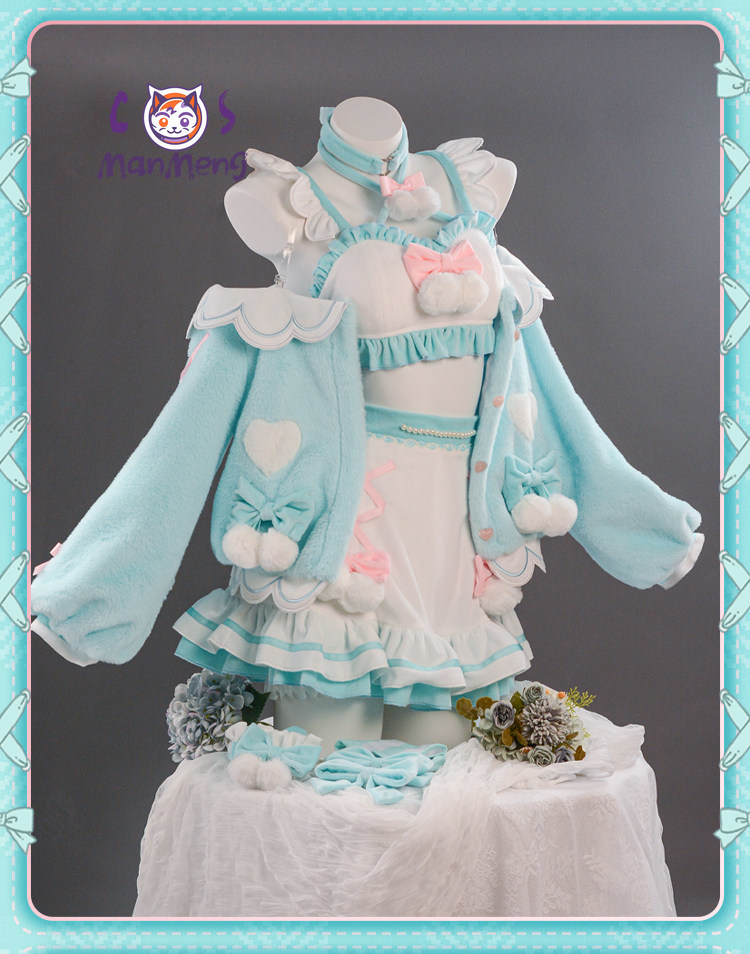 Party Games Cartoon - Costume de cosplay Miku pour femme,