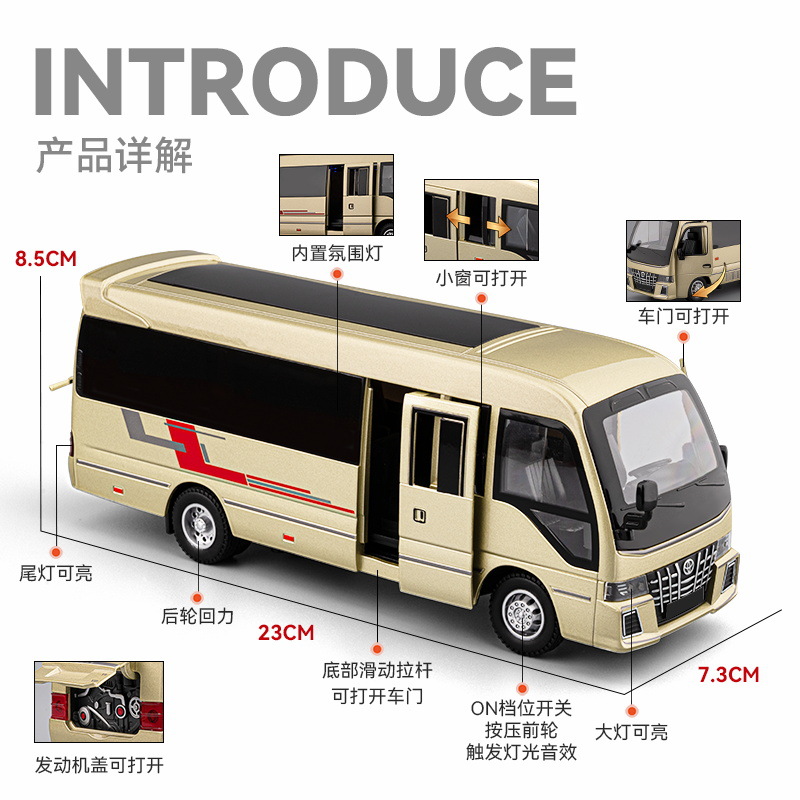 Toyota Coaster BUS – modèle de - Party Games Bus avis et prix