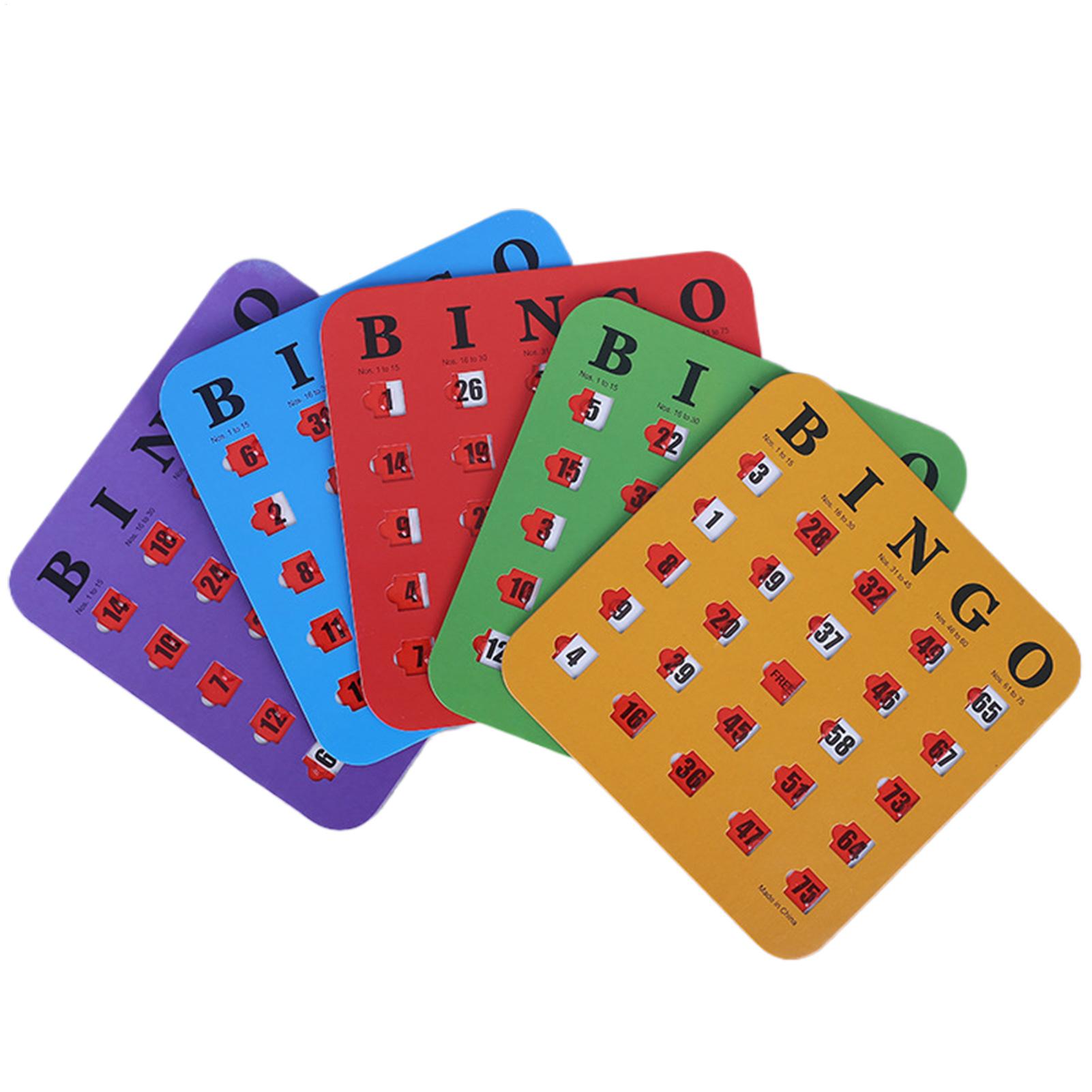 5 cartes de jeu de Bingo couli - Party Games Board Game avis et prix