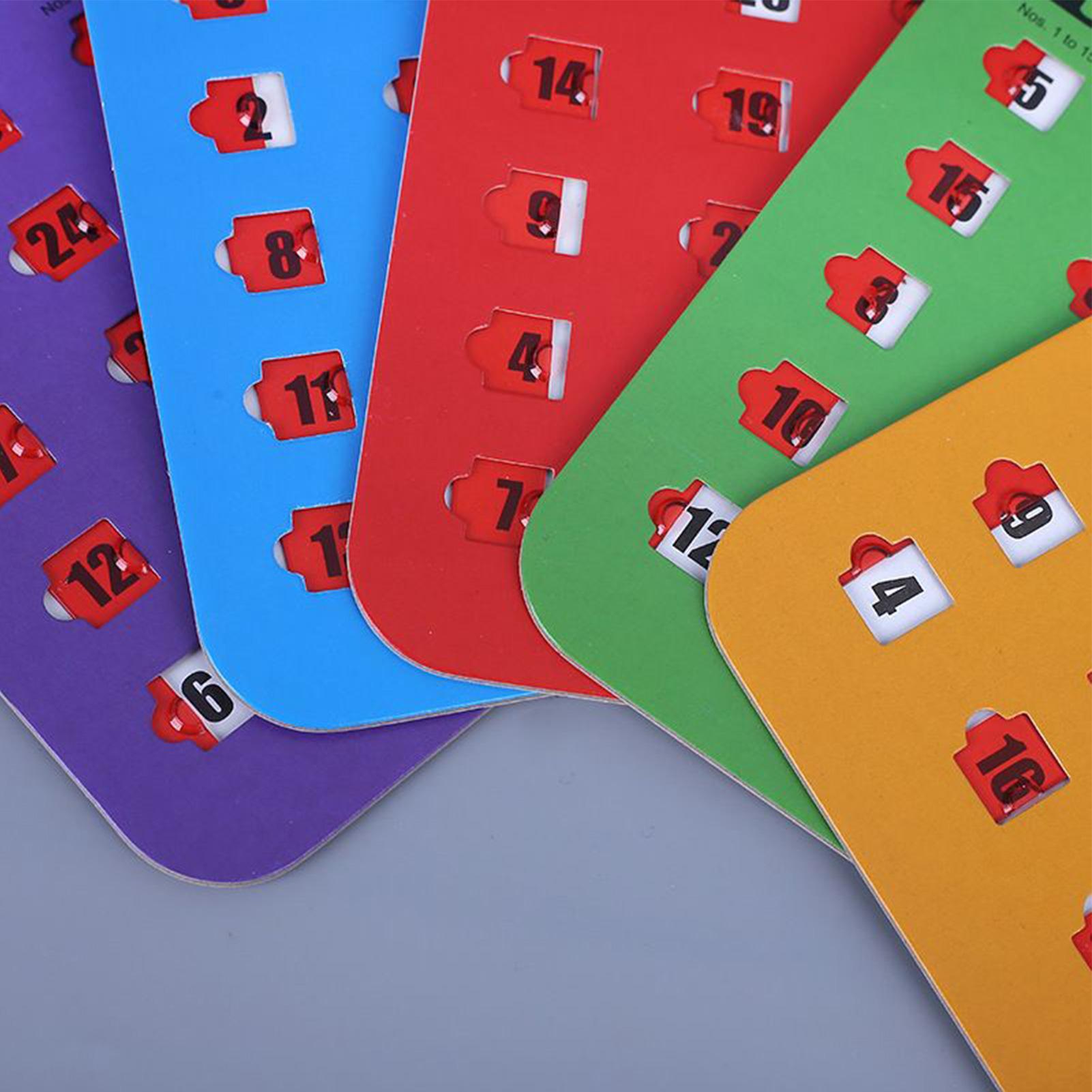 5 cartes de jeu de Bingo couli - Party Games Board Game avis et prix