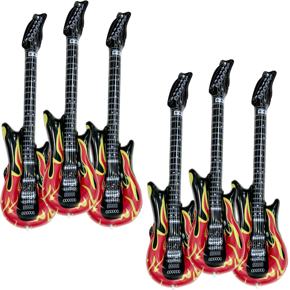 Ensemble de 6 guitares gonflab - Party Games Group avis et prix