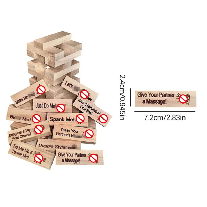 48 pièces bloc tour jeu Couple - Party Games Ideas For Adults avis et prix