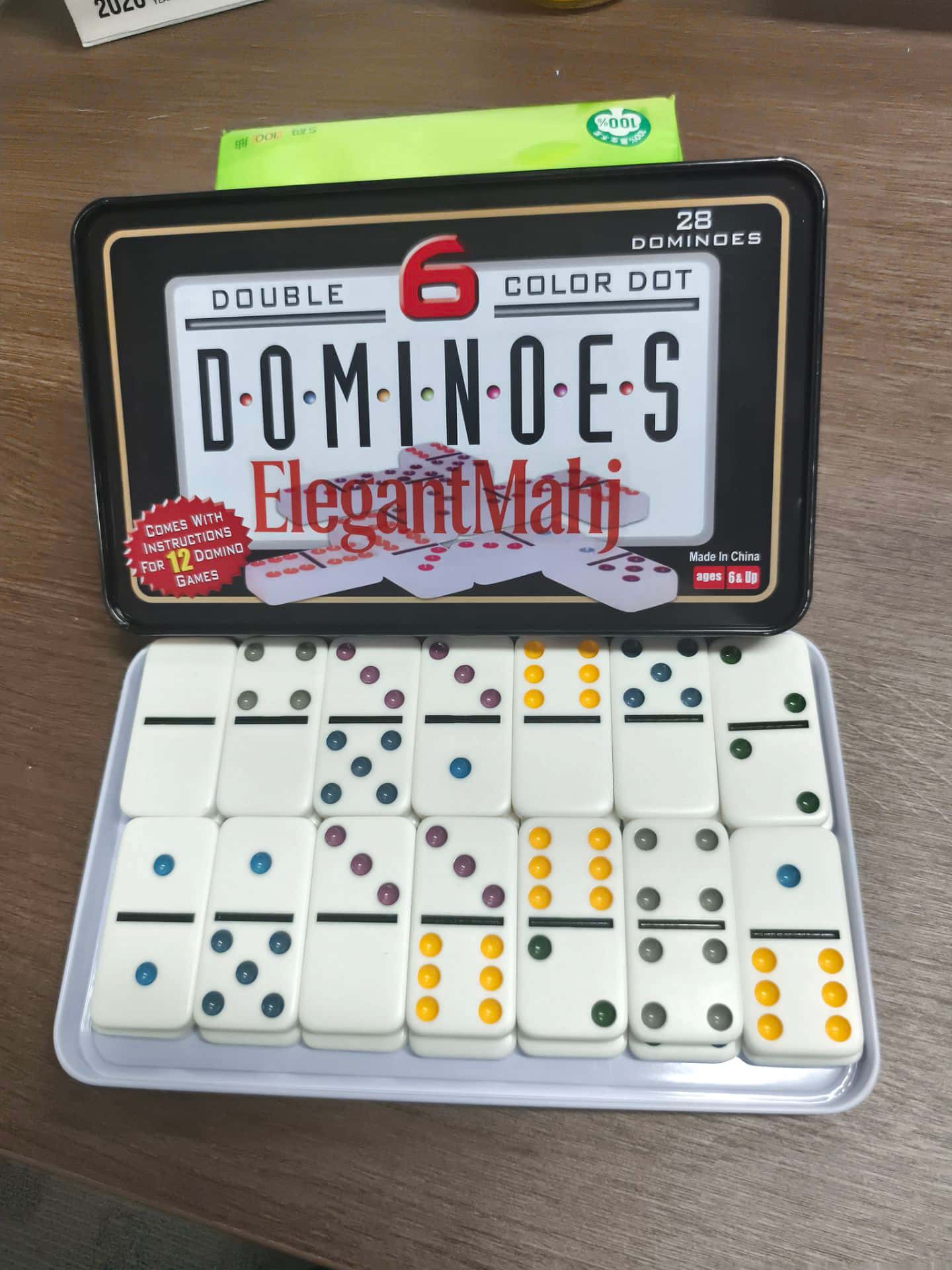 Jeu de dominos Double Six élég - Party Games Board Game avis et prix